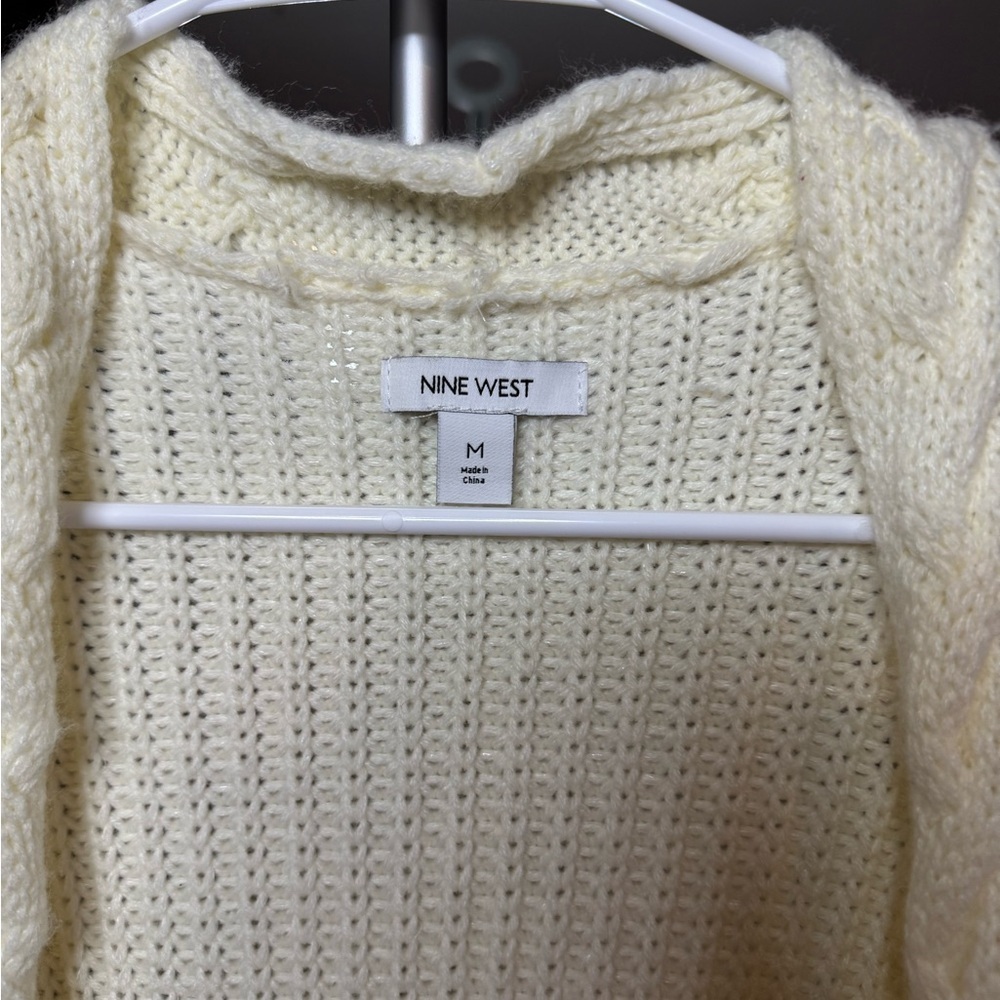 Women's Cream Cable Knit Sweater - Picture 2 of 6